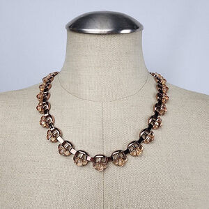 Stella and Dot Fleur Copper Tone Link Necklace